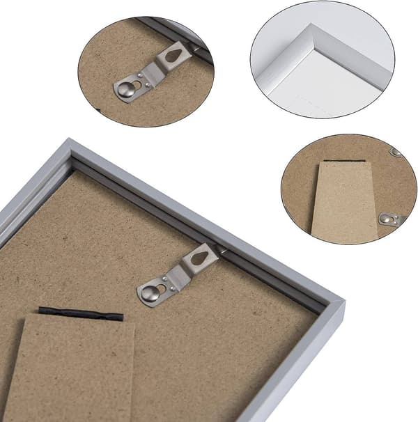 Fotoram 3-delat set med passepartout | Silver | 28x35 cm