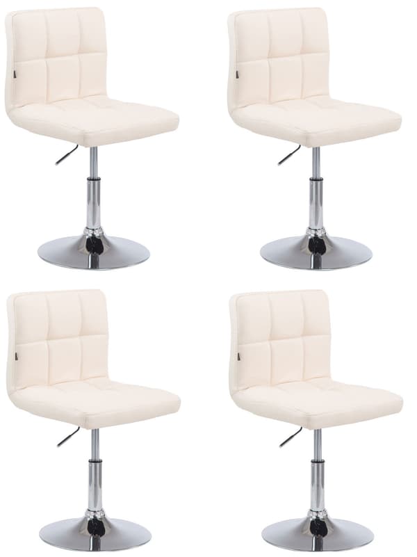 4 -delar Lounge Set - Bekväm solid set - Artificial Leather, Fast -Clean Design | Färg: grädde