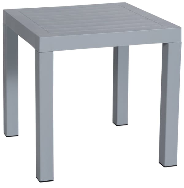 Sidobord - Elegant - Väder -resistent - Material av hög kvalitet Färg: Grå
