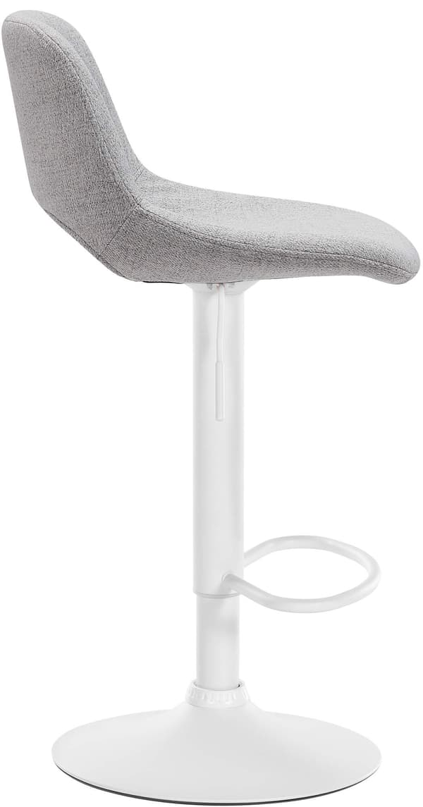 Barstol i tyg och metall - Luxury Kitchen Pall - Diselable & 360 ° Rotatable