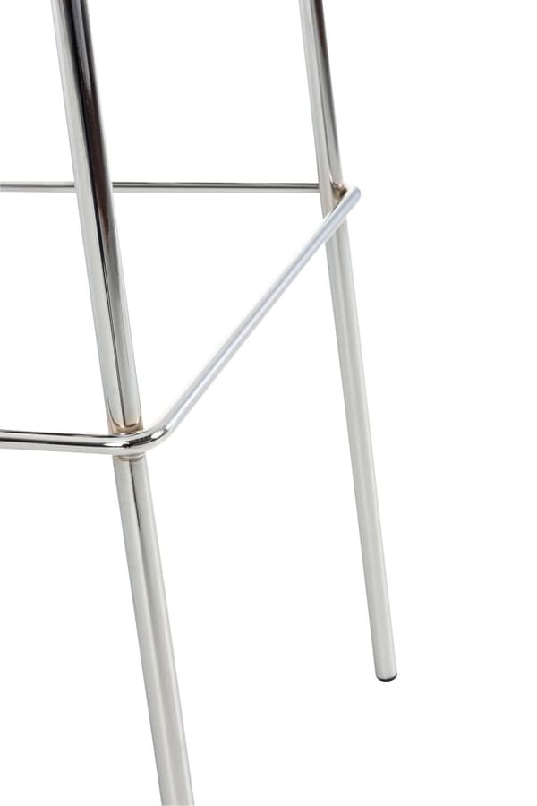 Barstol Modern stil - Pall - Stackbar, ergonomisk komfort | Färg: Crème | Basfärg: krom