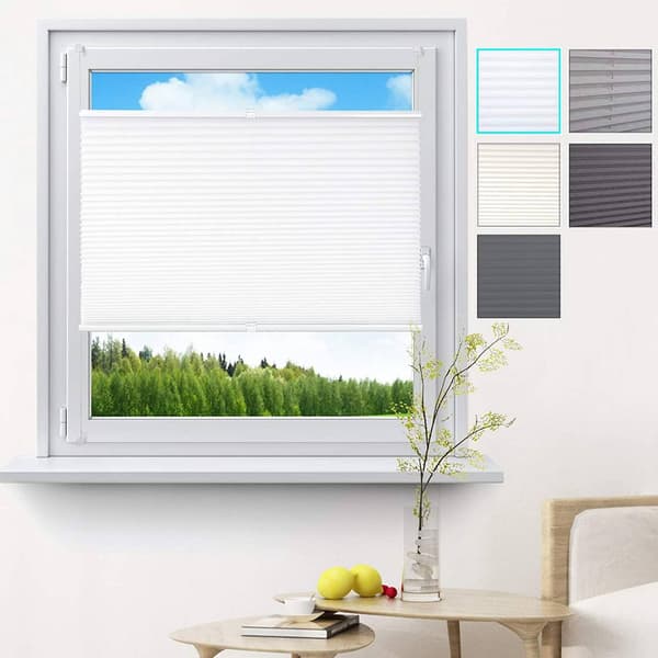 Spänngardin utan borrning | Vit | 65x130 cm
