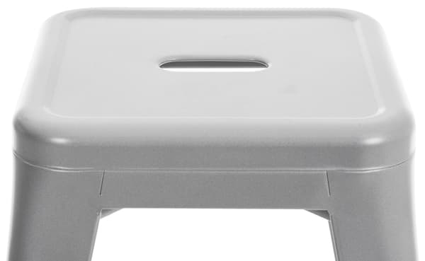 Modern stapelbar pall - Barstol - Space -Saving Design | Färg: Silver