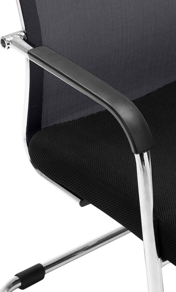 Besöksstol, Waiting Room Chair, Ergonomic Comfort - Chrome Frame