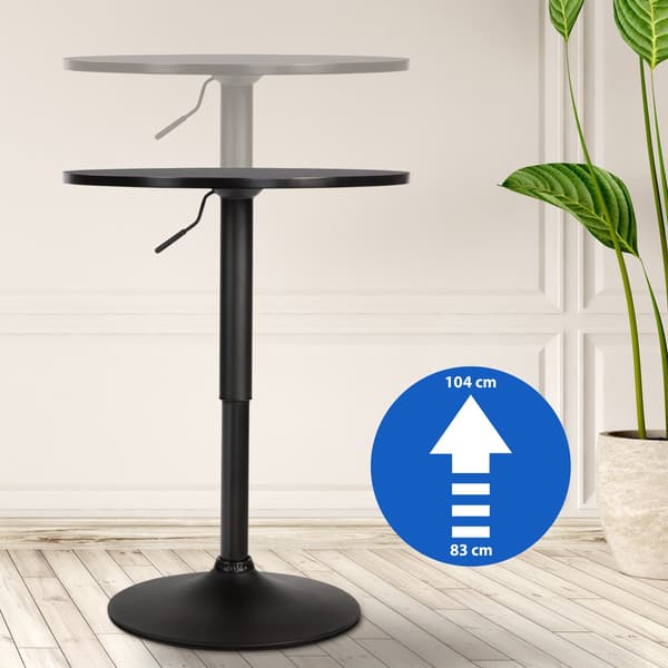Rund stångbord - Hög tabell - Höjd justerbar och mångsidig