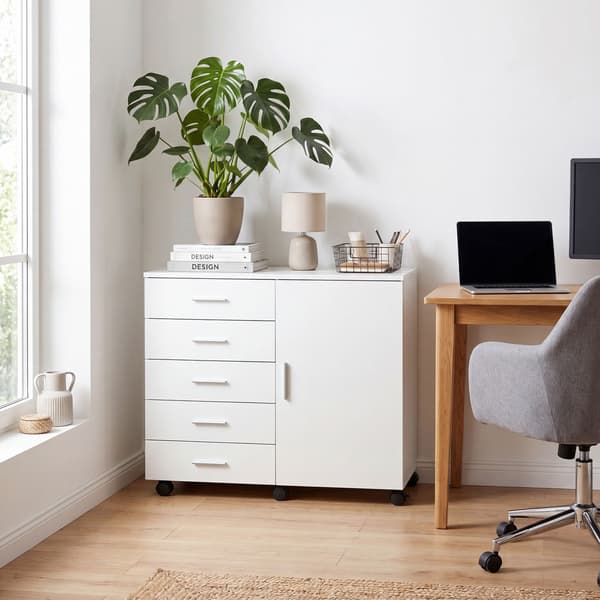 Rullcontainer med deur | Intelligens | 80x40x65 cm