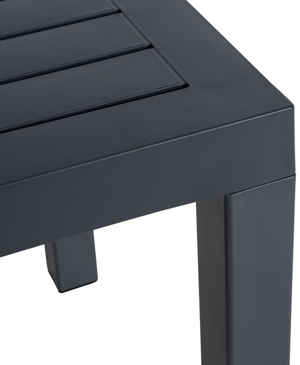 Sidobord - Elegant - Väder -resistent - Material av hög kvalitet: Mörkgrå