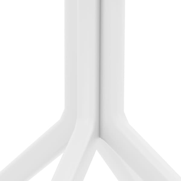 Tabell 80x80cm - Bisto -tabell - Väderresistent polypropen, UV -resistent | Färg: Vit