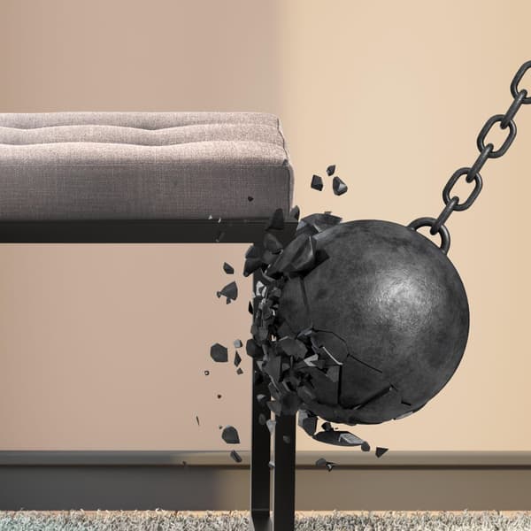 Bench Black Base - SOFA - Hög sittplatskomfort | Färg: mörkgrått material: damm