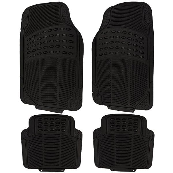 4-delad bilgolvmatta set | Svart