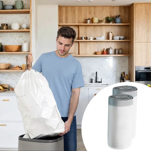 Avfallspåsar 60 l - Rivsäker HDPE - 52 x 74 cm