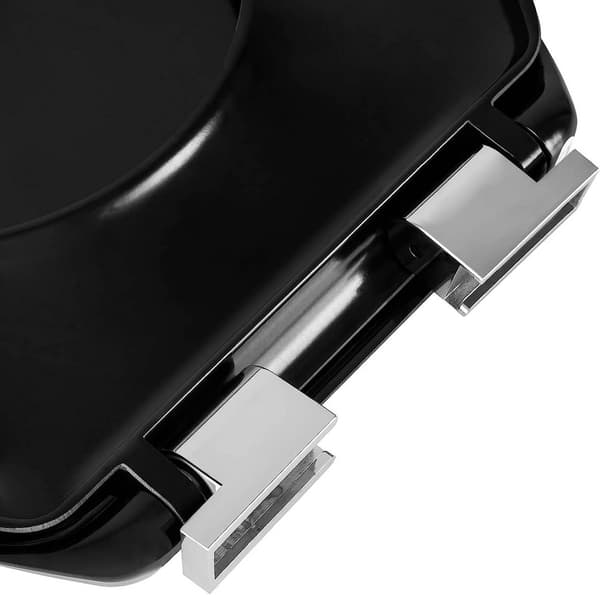 Oval toalettsits med soft close-funktion | Svart