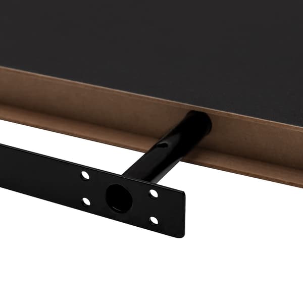 4-delad vägghyllsats av MDF | Svart | 120x22,9x3,8 cm