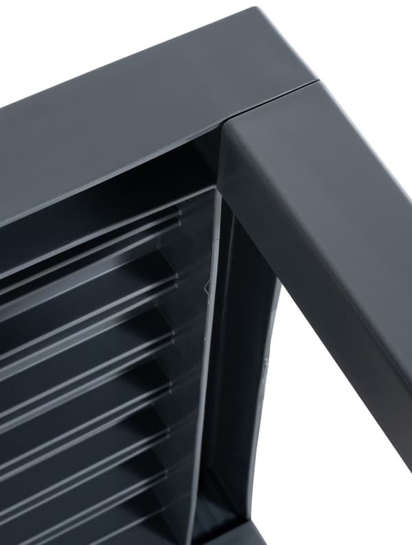 Sidobord - Elegant - Väder -resistent - Material av hög kvalitet: Mörkgrå