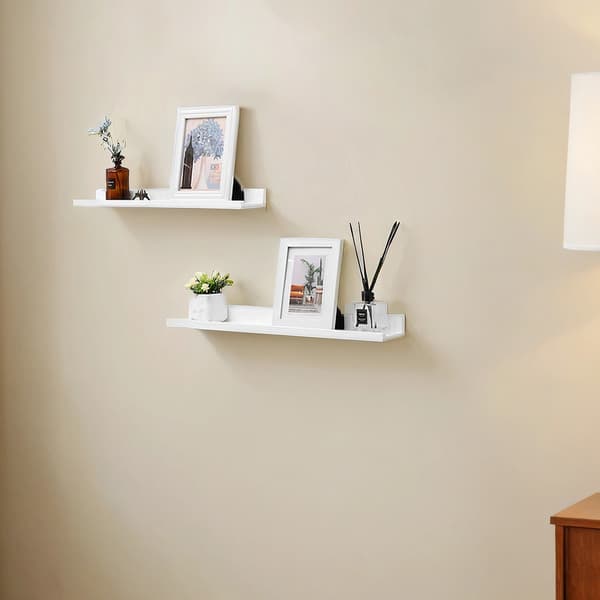 Vägghylla set om 2 - E1 MDF - 60 x 10 x 5 cm