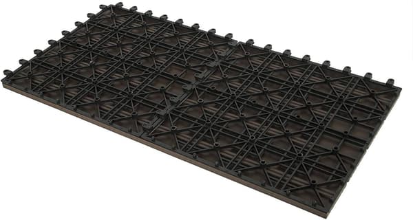 WPC klickplattor trälook 30x60 cm 12 st | Brun | 30x60x3 cm