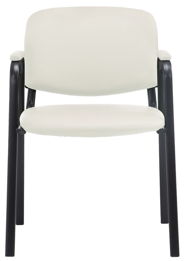 Konferensstol Artificial Leather - Stack Chair - Space -sparing och bekväm | Färg: grädde