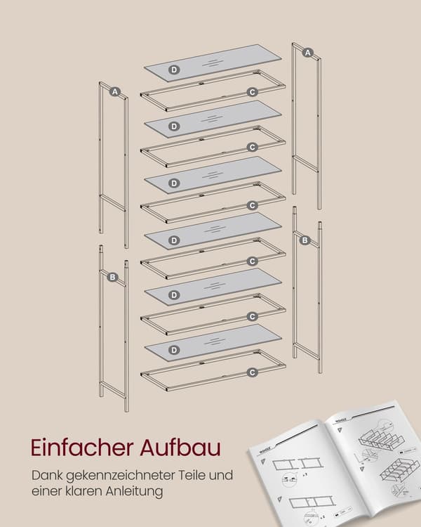 Guldfärgat metallställ med glas - displayställ - förvaringsställ - 30 x 80 x 177,3 cm