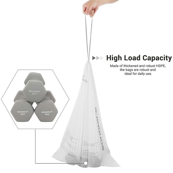 Avfallspåsar 60 l - Rivsäker HDPE - 52 x 74 cm