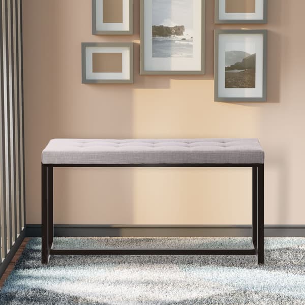 Bench Black Base - SOFA - Hög sittplatskomfort | Färg: Grå | Material: damm