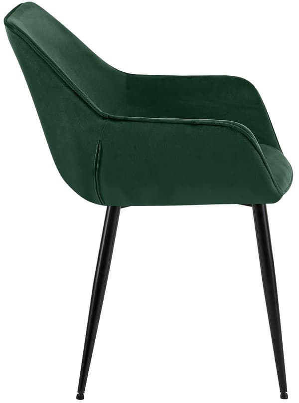 Uppsättning av 2 sammet matstolar - Kökstolar - Optimal sittplatskomfort, modern design