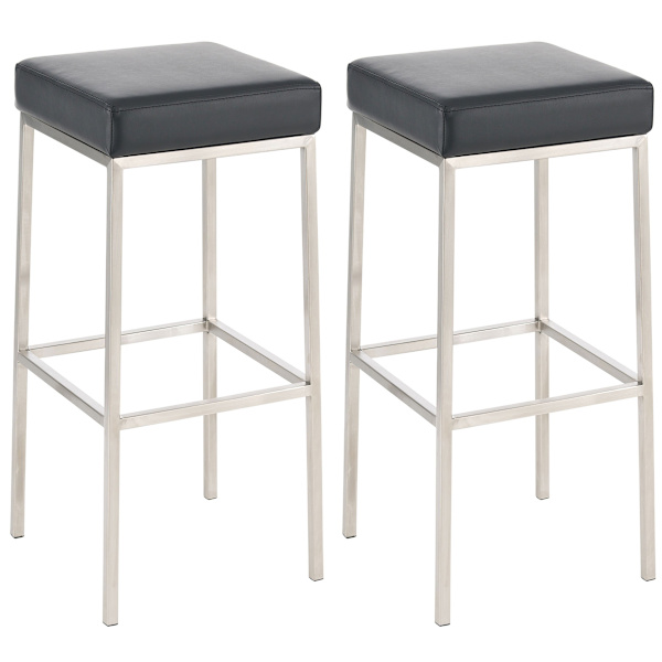 Barstolar set - Högstolar - Hållbart faux läder, skyddande robust ram