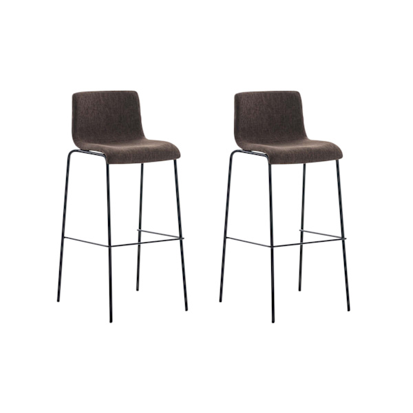 Uppsättning av 2 moderna barstolar - Högpallar - Stackbar, ergonomisk design