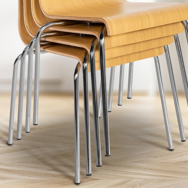 Staplingsstolar - Multifunktionella sittmöbler - Space -Saving Design, Scratch -Resistant Design | Färg: Naturen