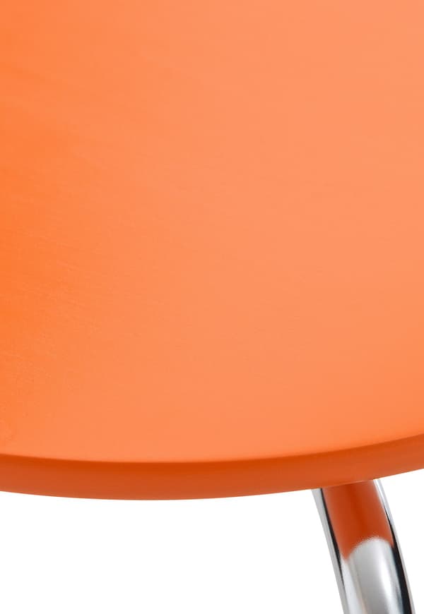 4x Ergonomic Stacking Chair - Besökstol - Space -Saving Design | Färg: Orange