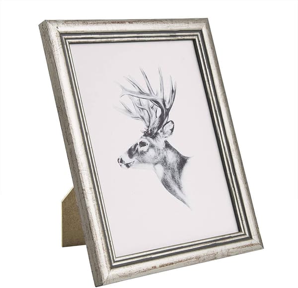 Fotoram i trä med glas | Silver | 20x30 cm