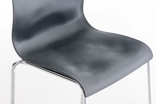 Modern Barstol - Chic Design - Bekväm ergonomisk sätesfärg: Grå | Basfärg: krom