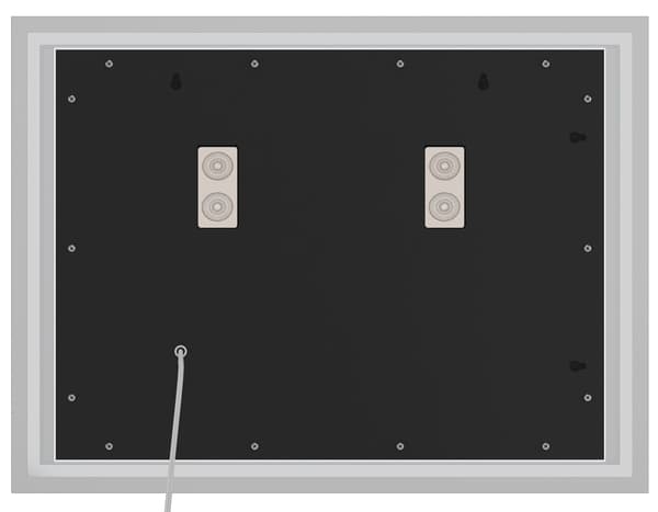 LED -badrumsspegel - väggspegel - Bluetooth -högtalare, klargörande LED -belysning