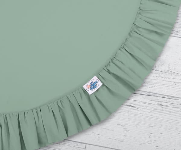 Set Hanging Canopy + Play Rug - Canopy - Tyst barnrum, 100% bomull, pastellgrön