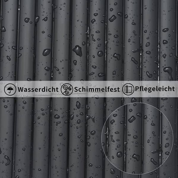 PVC-siktmatta med buntband 300x160 cm | Grå
