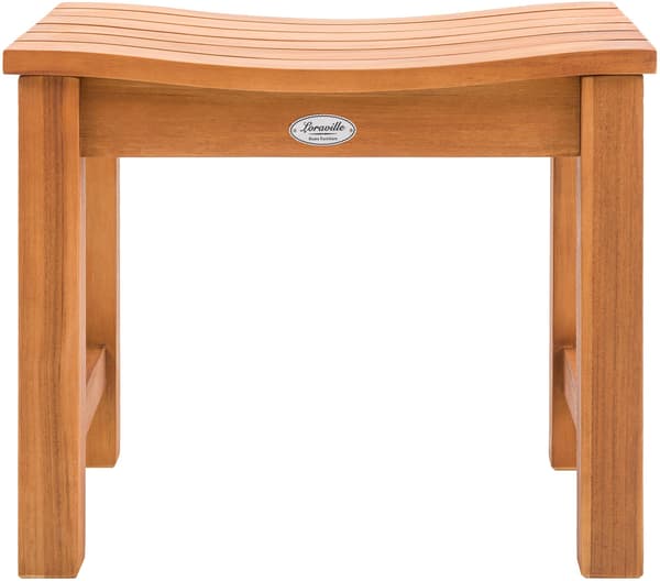 Solid Teak -avföring - Träfotstol - Väder -resistent och hållbar för varje stil