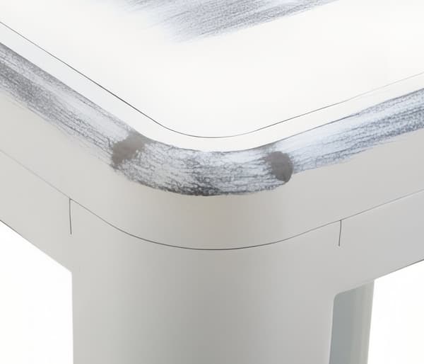 Uppsättning av 2 barstolar - Högpallar - Stackbar, Space -Saving Design | Färg: Antik vit