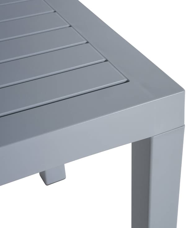 Sidobord - Elegant - Väder -resistent - Material av hög kvalitet Färg: Grå
