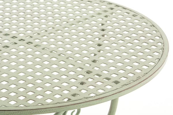 Nostalgic Garden Table - Retro Design - Handmade & Stable Iron | Färg: antikvitetsgrön