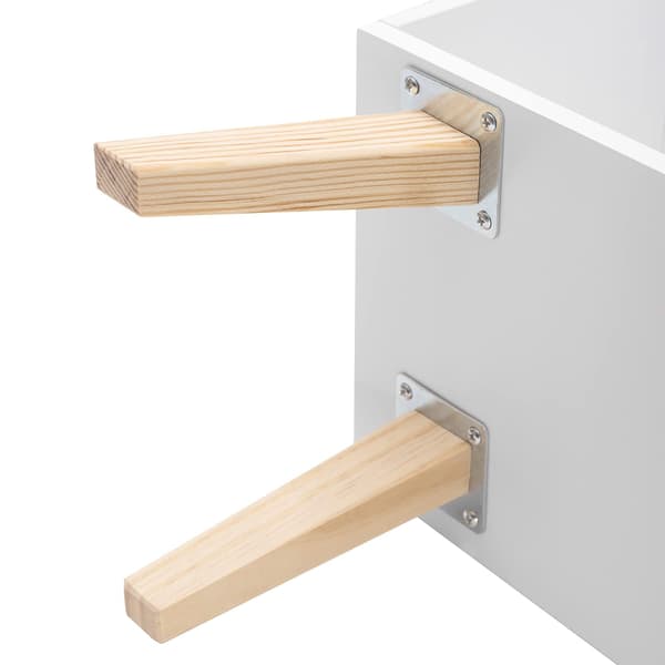 Barnbokhylla i husform med 5 våningar | Vit | 80x24x116 cm