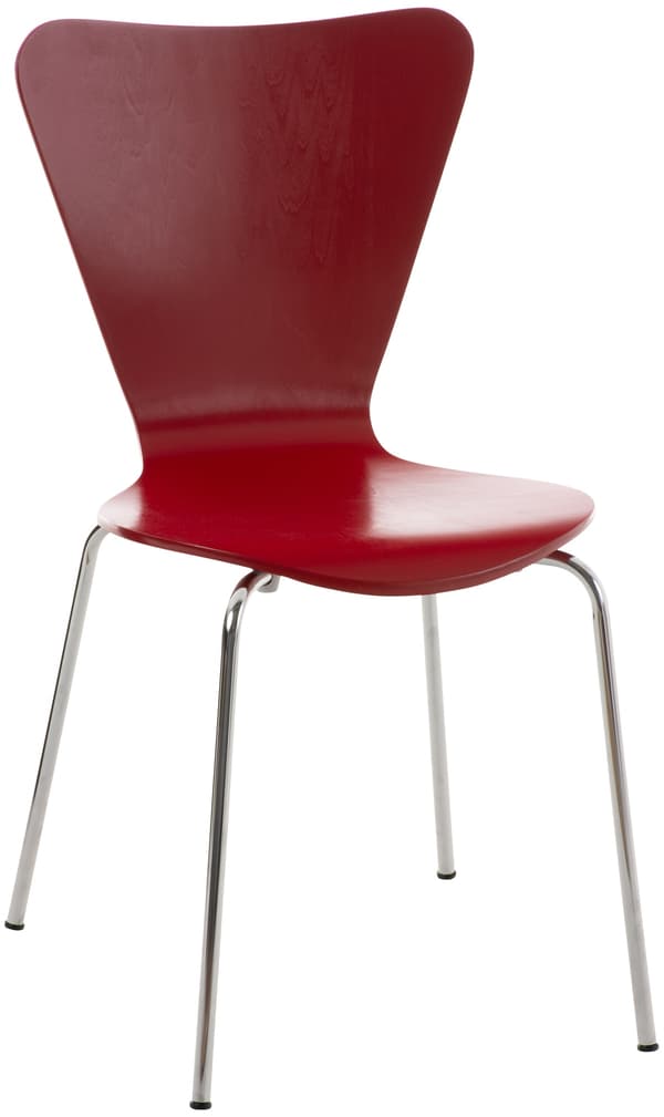 Stackstol - Multifunktionell - Space -Saving Design, Perfekt för evenemang och konferenser Färg: Röd
