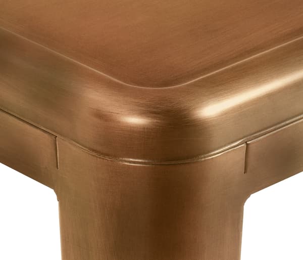 Uppsättning av 2 barstolar - Högpallar - Stackbar, Space -Saving Design | Färg: Guld