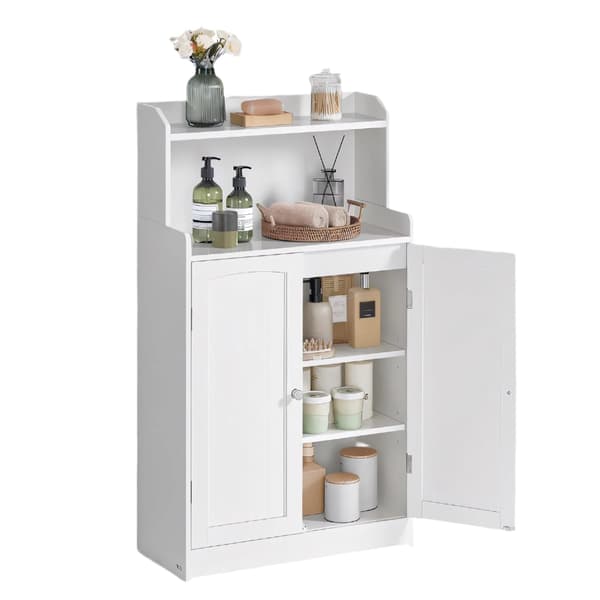 Badrumsskåp med 2 luckor och justerbara hyllplan - MDF - 30 x 60 x 100 cm