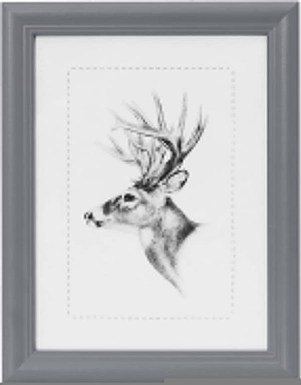 Fotoram i trä med glasplatta | Grå | 10x15 cm
