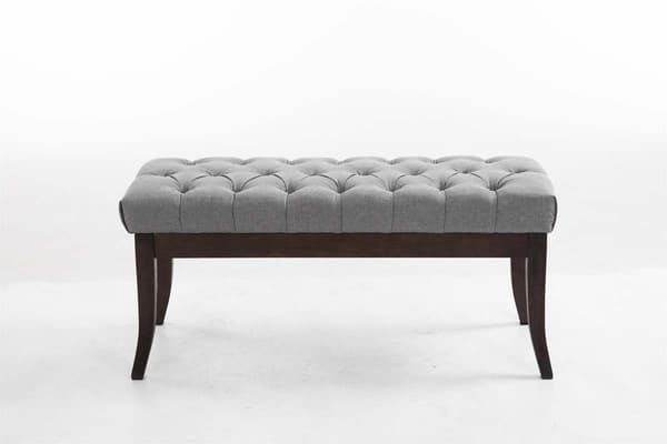 Tyg SOFA - Designer Sofa - Elegant extra sittrum för gäster | Färg: Grå | Storlek: 100 cm