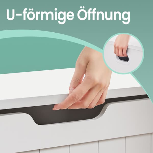 Skobänk med förvaringsutrymme - MDF - 76 x 48 x 40 cm