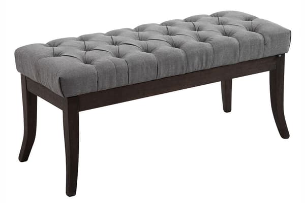 Tyg SOFA - Designer Sofa - Elegant extra sittrum för gäster | Färg: Grå | Storlek: 100 cm