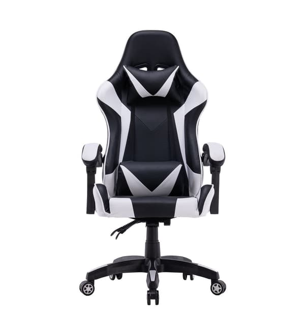 Remus Gaming Snurrstol - Ergonomisk med justerbara kuddar | Vit