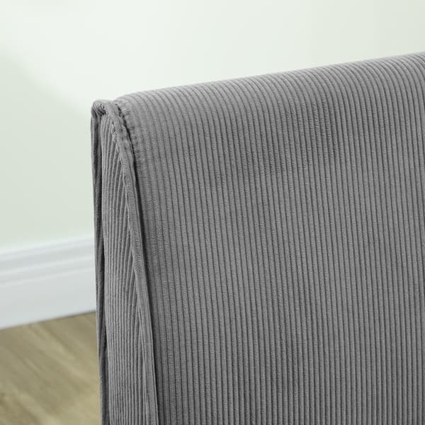 2-sits manchestersoffa - Grå | Färg: Grå | Mått: 110x62x85 cm