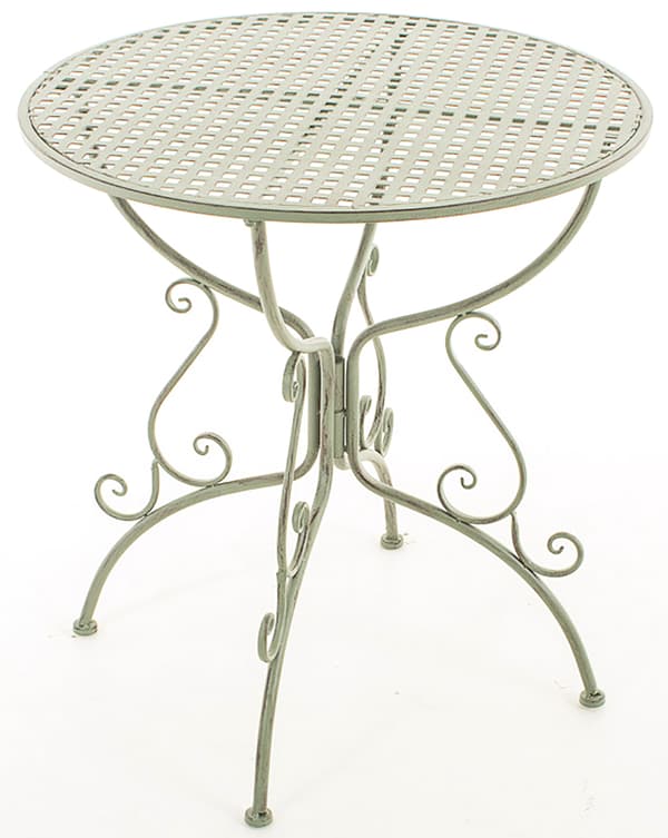 Nostalgic Garden Table - Retro Design - Handmade & Stable Iron | Färg: antikvitetsgrön