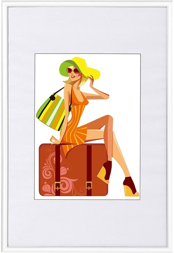 Fotoram i plast | Vit | 18x24 cm